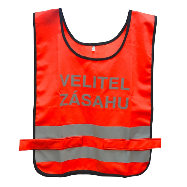 Vesta s nápisem VELITEL ZÁSAHU / JEDNOTKY