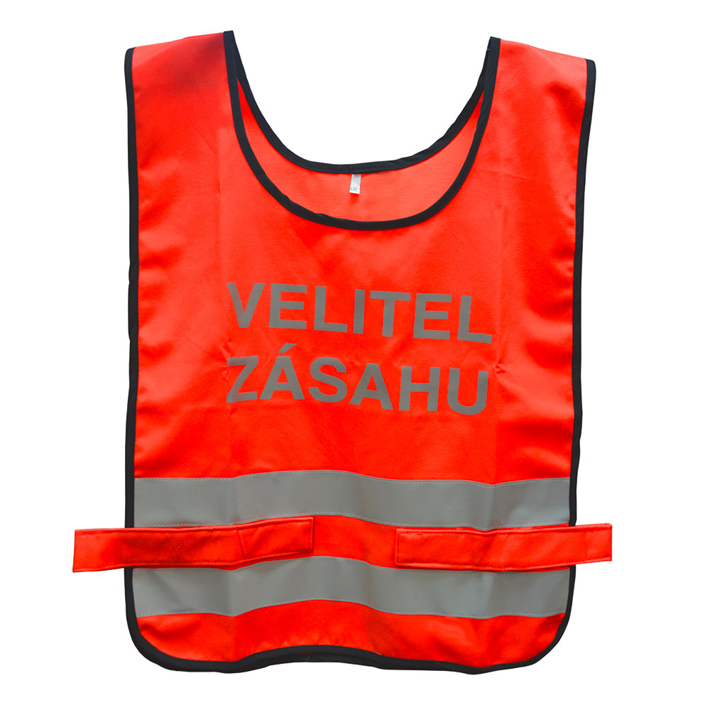 Vesta s nápisem VELITEL ZÁSAHU / JEDNOTKY